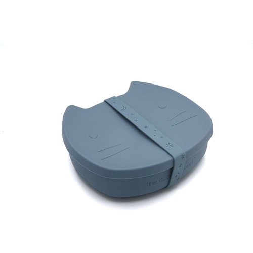 The Cotton Cloud Siliconen Lunchbox - Smokey Blue The Cotton Cloud Siliconen Lunchbox - Smokey Blue