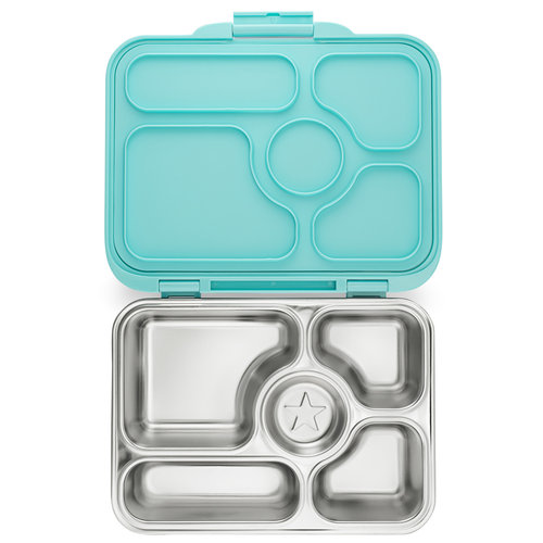 Yumbox Presto RVS Lekvrije Bento Box - Tulum Aqua Yumbox Presto RVS Lekvrije Bento Box - Tulum Aqua