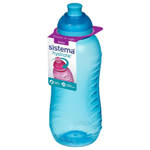 Sistema Drink Bottle Twist 'n' Sip 330ml - Blue Sistema Drink Bottle Twist 'n' Sip 330ml - Blue