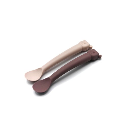 The Cotton Cloud Siliconen Lepelset - Plum/Blush The Cotton Cloud Siliconen Lepelset - Plum/Blush