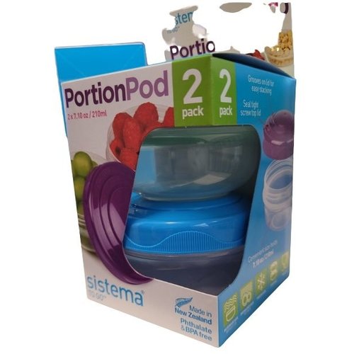 Sistema To Go 2 Yoghurtpotjes Portion Pod 210ml Sistema To Go 2 Yoghurtpotjes Portion Pod 210ml