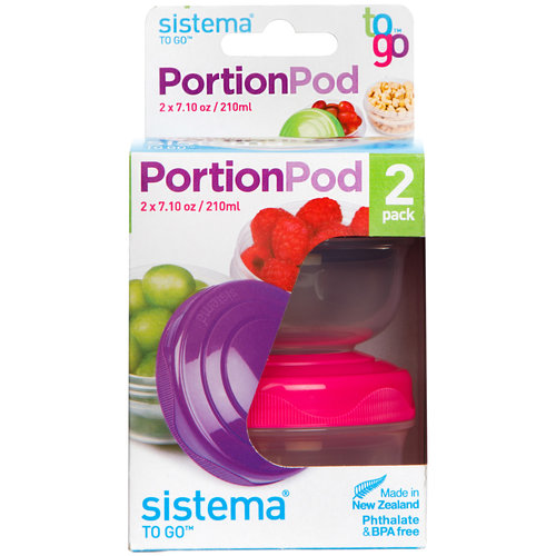 Sistema To Go 2 Yogurt Jars Portion Pod 210ml Sistema To Go 2 Yogurt Jars Portion Pod 210ml