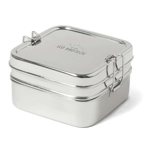Eco Brotbox RVS Lunchbox Cube XL Eco Brotbox RVS Lunchbox Cube XL