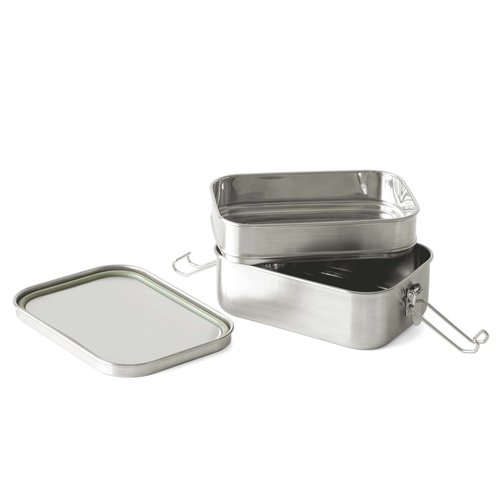 Eco Brotbox RVS Lunchbox Yogi Double + Eco Brotbox RVS Lunchbox Yogi Double +