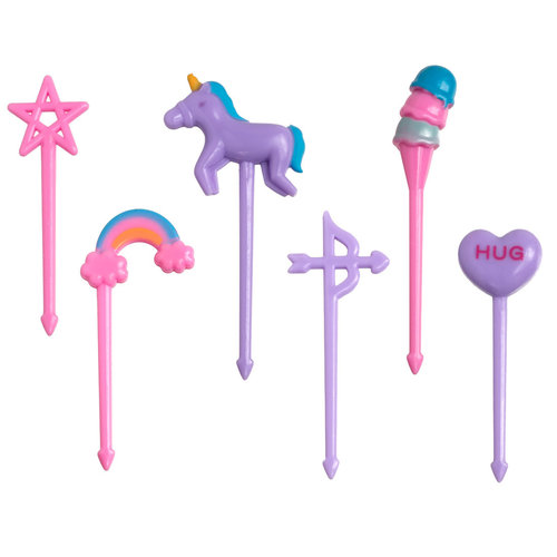 Lekkabox Bento Voedsel Prikkers - Unicorn Lekkabox Bento Voedsel Prikkers - Unicorn