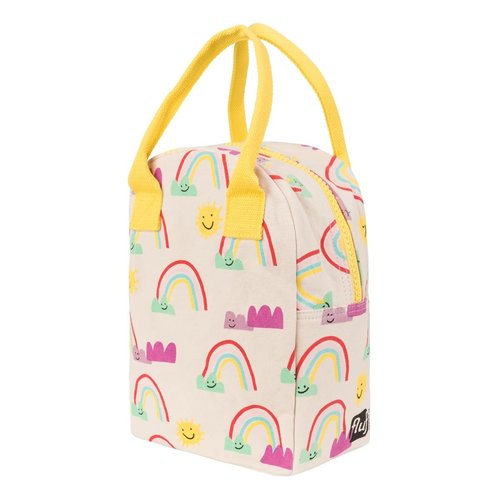 Fluf Eco Zipper Lunch Bag - Rainbows Fluf Eco Zipper Lunch Bag - Rainbows