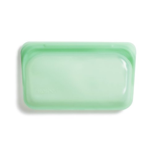 Stasher Herbruikbare Siliconen Snack Bag Small - Groen Stasher Herbruikbare Siliconen Snack Bag Small - Groen