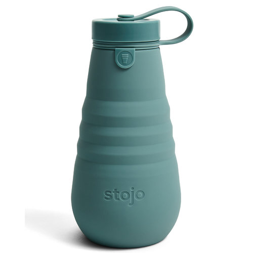 Stojo Faltbare Trinkflasche 590ml - Eukalyptus (Verpackungsfrei) Stojo Faltbare Trinkflasche 590ml - Eukalyptus (Verpackungsfrei)