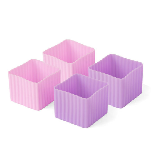 Lekkabox Bento Cups 4 Set - Pink
