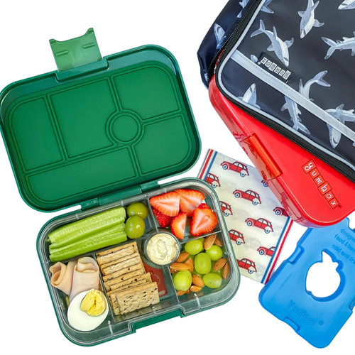 Yumbox Original Bento Lunch Box mit 6 Fächern - Explore Green