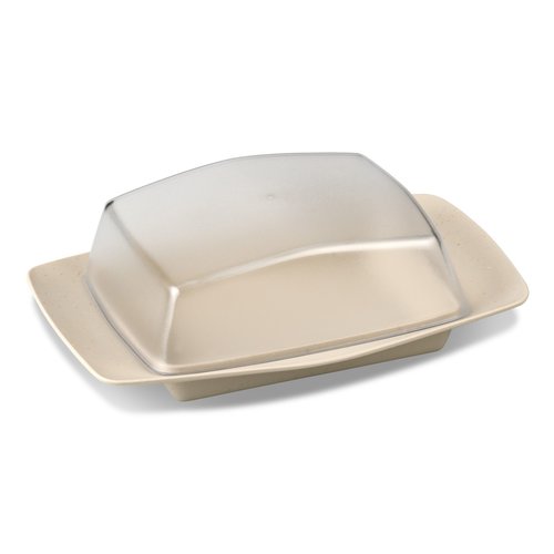 Koziol Bio Circular Butter Dish - Sand Koziol Bio Circular Butter Dish - Sand
