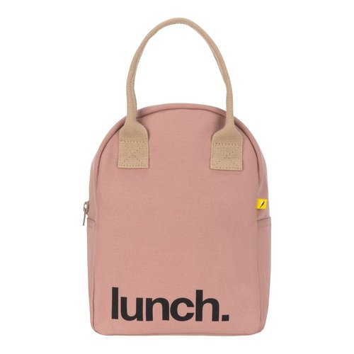 Fluf Eco Zipper Lunch Bag - Mauve