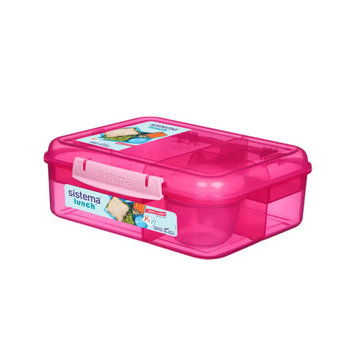 Sistema Bento Lunchbox 1.65L New - Pink Sistema Bento Lunchbox 1.65L New - Pink