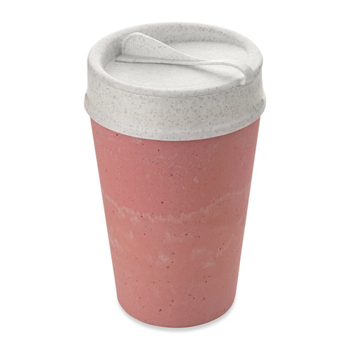 Koziol Bio Circulair Iso To Go Koffiebeker 400ml - Strawberry Koziol Bio Circulair Iso To Go Koffiebeker 400ml - Strawberry