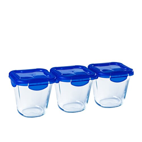 Pyrex Cook & Go Lunchbox met Deksel 800 ml Set van 3 Stuks Pyrex Cook & Go Lunchbox met Deksel 800 ml Set van 3 Stuks