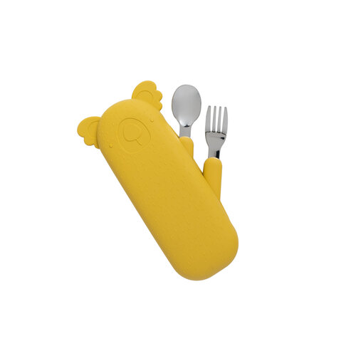The Cotton Cloud Zoe The Koala Bestekset/Case - Mustard The Cotton Cloud Zoe The Koala Bestekset/Case - Mustard