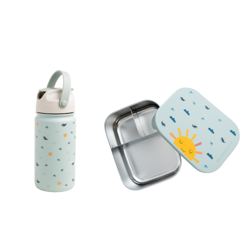 The Cotton Cloud RVS Lunchbox & Drinkfles - Origami The Cotton Cloud RVS Lunchbox & Drinkfles - Origami