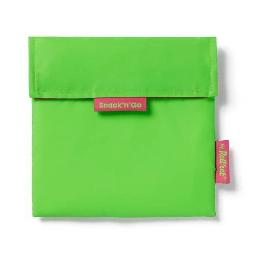 Roll'Eat Snack'n'Go Herbruikbaar Boterhamzakje - Fluor Green Roll'Eat Snack'n'Go Herbruikbaar Boterhamzakje - Fluor Green