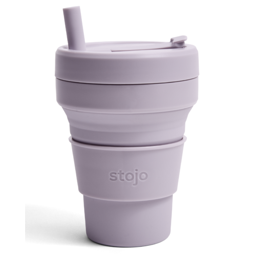 Stojo Opvouwbare Siliconen Koffiebeker 470ml - Lilac Stojo Opvouwbare Siliconen Koffiebeker 470ml - Lilac