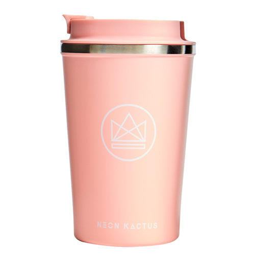 Neon Kactus Thermos Koffiebeker 355ml - Roze Neon Kactus Thermos Koffiebeker 355ml - Roze