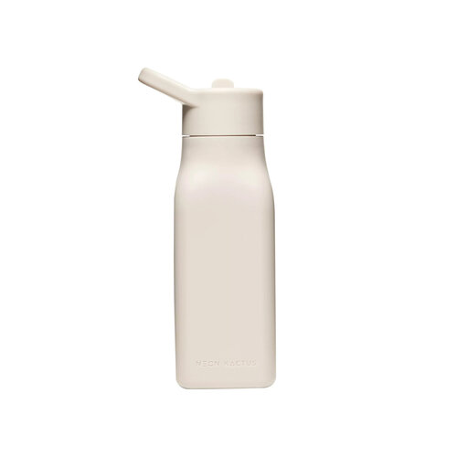 Neon Kactus Siliconen Drinkfles 340ml - Grijs Neon Kactus Siliconen Drinkfles 340ml - Grijs