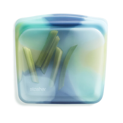 Stasher Herbruikbare Siliconen Zak Medium - Rainbow Blue Stasher Herbruikbare Siliconen Zak Medium - Rainbow Blue