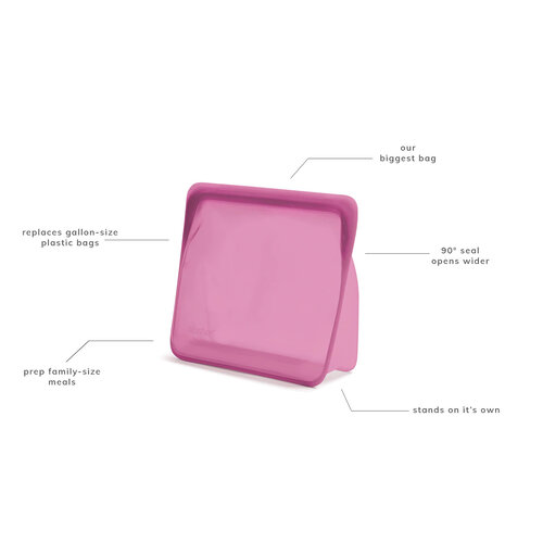 Stasher Silicone Bag Mega Stand Up 3,07L - Roze