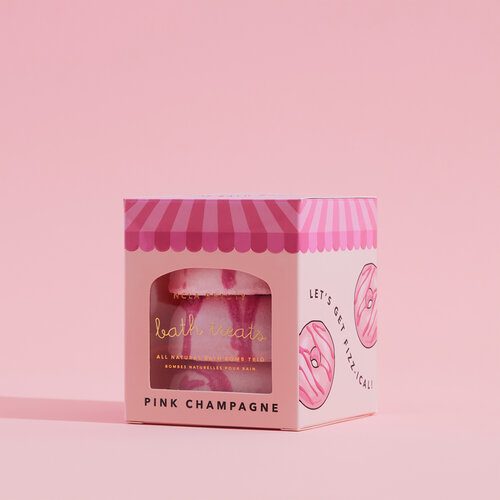 NCLA Beauty Bath Treats Bath Bombs - Pink Champagne
