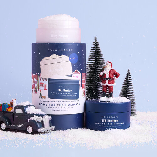 NCLA Beauty Body Scrub + Body Butter Set - Home For The Holidays *Limited Edition*