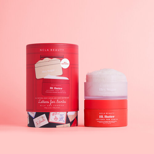 NCLA Beauty Body Scrub + Body Butter Set - Letters for Santa *Limited Edition*