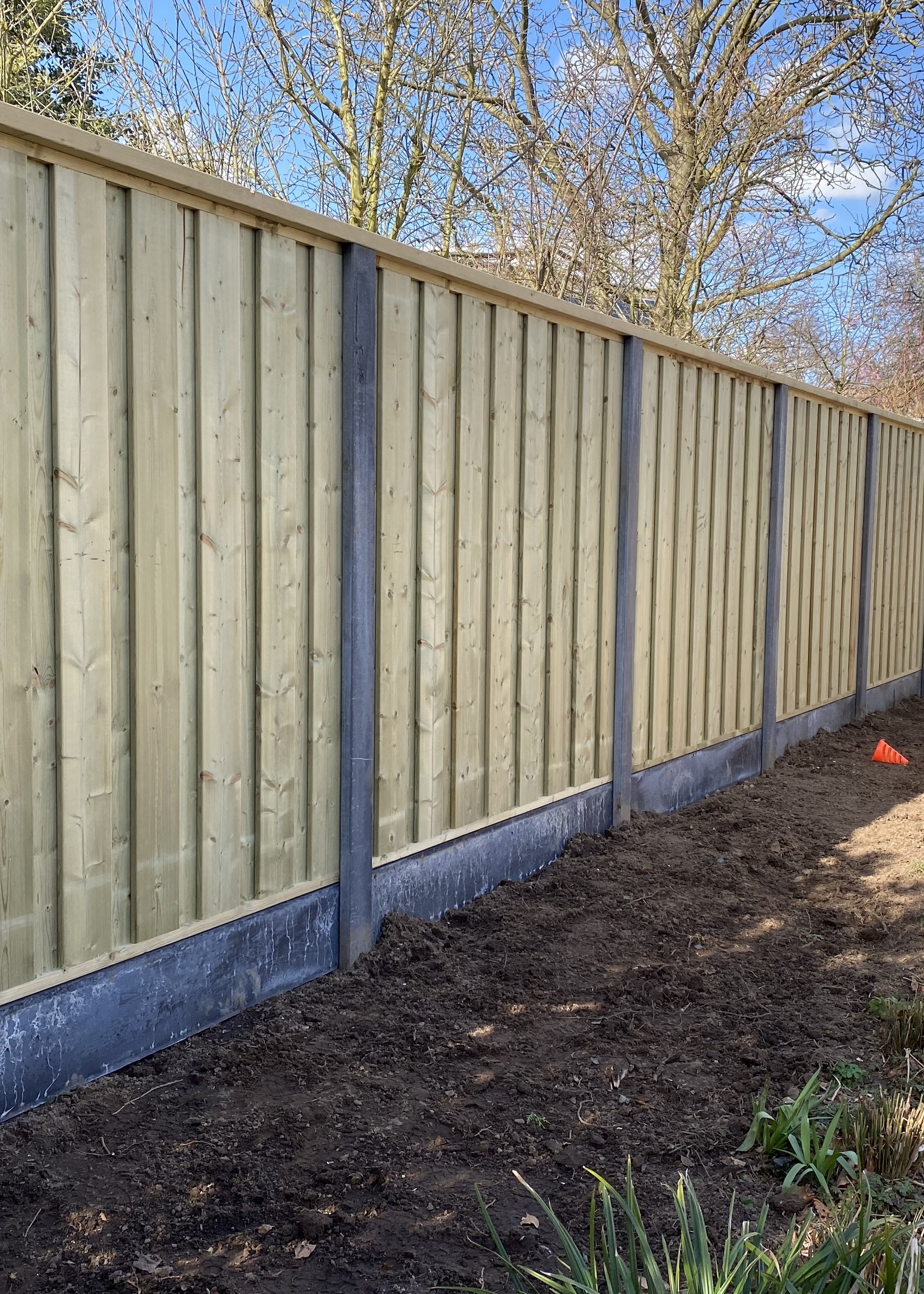 Zwood Betonplaat antraciet 180x25x3,5 cm.