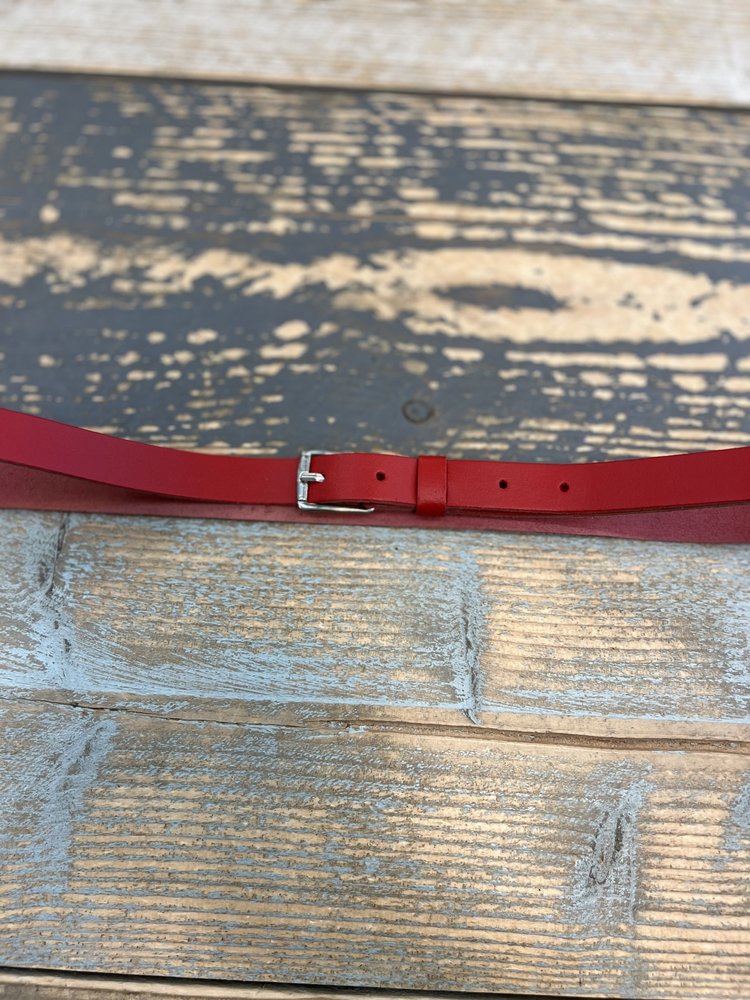 Bline Lederen riem 2 cm Bline Lederen riem 2 cm