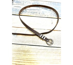 Echt lederen riem 1 cm 901569