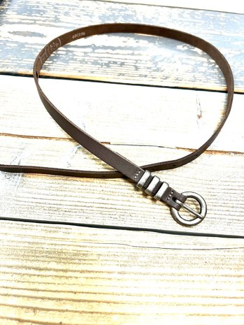 Echt lederen riem 1 cm 901569