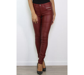 Crazy Lover Crazy Lover Coated Pants 114-15 Medium Waist Crazy Lover Crazy Lover Coated Pants 114-15 Medium Waist
