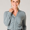 Yest Blouse met plooi sluiting 3379 Yest Blouse met plooi sluiting 3379
