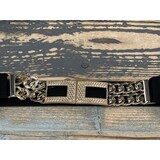 Moda Riem elastiek met ketting en strass 2545 Moda Riem elastiek met ketting en strass 2545