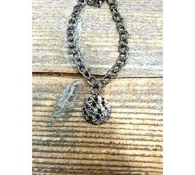 Dottilove Dottilove Ketting met hamerslag plaatje 11061190 Dottilove Dottilove Ketting met hamerslag plaatje 11061190