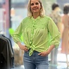 Blouse 3/4 mouw cold dye wash Shurly Blouse 3/4 mouw cold dye wash Shurly