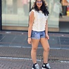 Jewelly Denim short stretch ripped 726 Jewelly Denim short stretch ripped 726