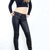 Crazy Lover Medium waist Coated biker broek stiksel en zakken 208 Crazy Lover Medium waist Coated biker broek stiksel en zakken 208
