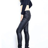 Crazy Lover Medium waist Coated biker broek stiksel en zakken 208 Crazy Lover Medium waist Coated biker broek stiksel en zakken 208