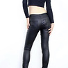 Crazy Lover Medium waist Coated biker broek stiksel en zakken 208 Crazy Lover Medium waist Coated biker broek stiksel en zakken 208