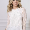 Choklate Blouse kant met voering 80971 Choklate Blouse kant met voering 80971