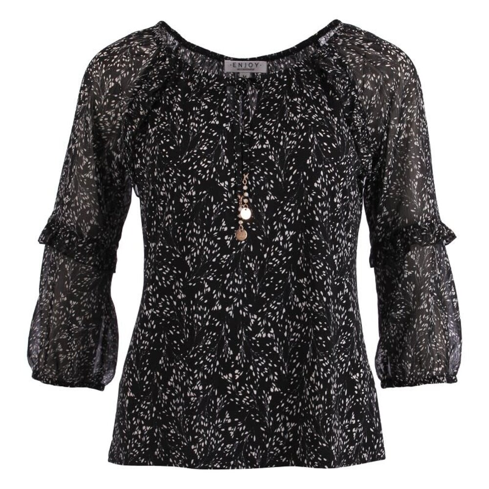 Enjoy Blouse lm volant details 332312