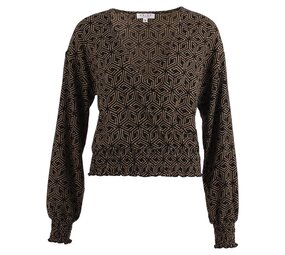 Enjoy Enjoy Blouson overslag grafische print 614105