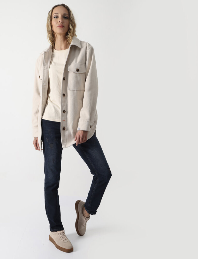 M.O.D. Denim Gevoerde blouse jasje WI23-BL301 M.O.D. Denim Gevoerde blouse jasje WI23-BL301