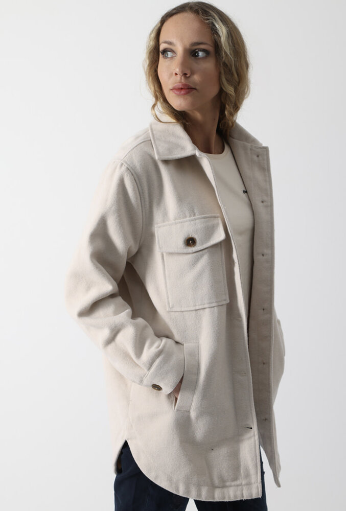 M.O.D. Denim Gevoerde blouse jasje WI23-BL301 M.O.D. Denim Gevoerde blouse jasje WI23-BL301