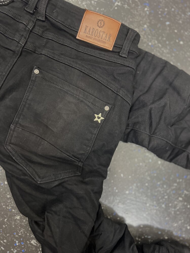 Karostar Denim jog met knoopsluiting 8965 Karostar Denim jog met knoopsluiting 8965