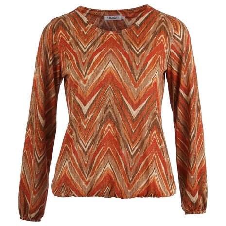 Enjoy Blouson allover print lurex 501475 Enjoy Blouson allover print lurex 501475